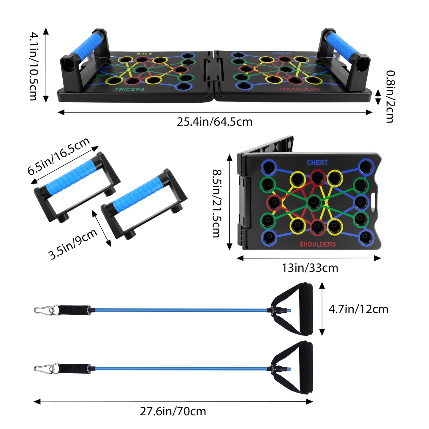 Tabla de flexiones portátil