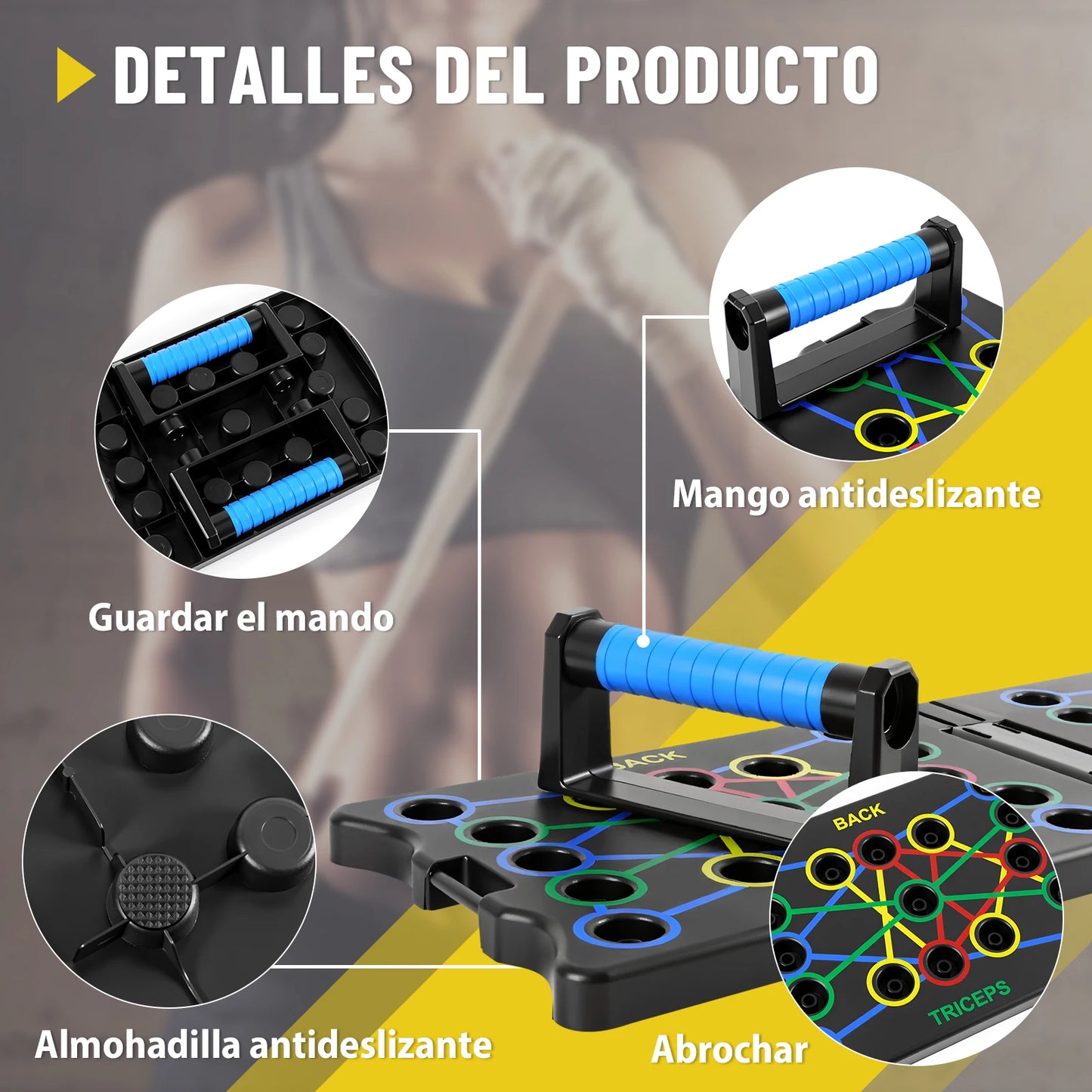 Tabla de flexiones portátil